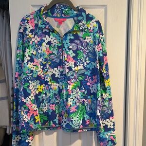 lily pulitzer half zip pop over